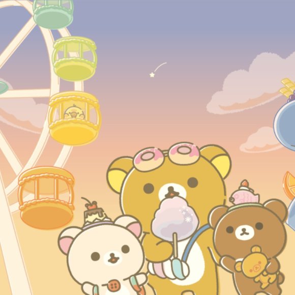 San-X Rilakkuma amusement park medium memo pad - Teal - Picture 10 of 10